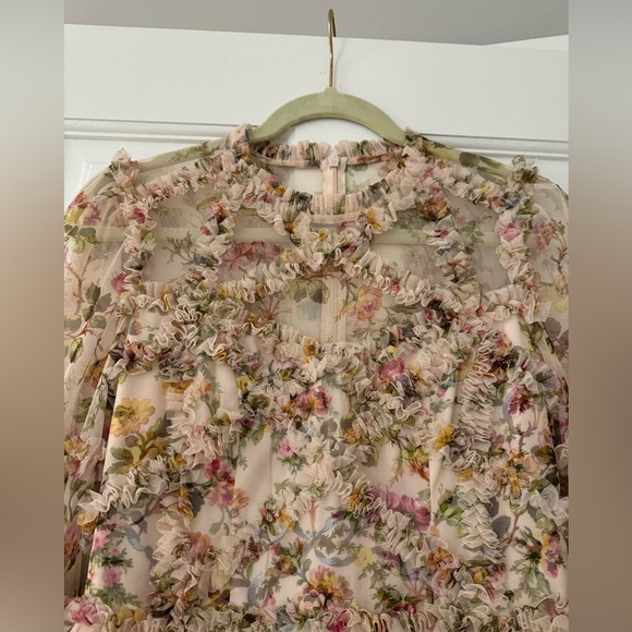 like new 4 Needle & Thread Garland Flora Ruffle Mini Dress from Shopbop - Picture 3 of 9